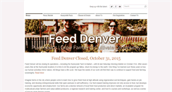 Desktop Screenshot of feeddenver.com